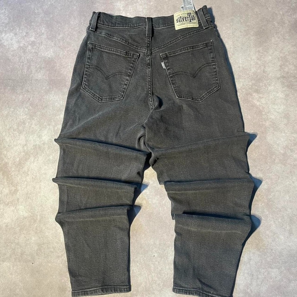 Vintage Levi's Silver Tab Black Faded Jeans Pants Denim Mom Jean